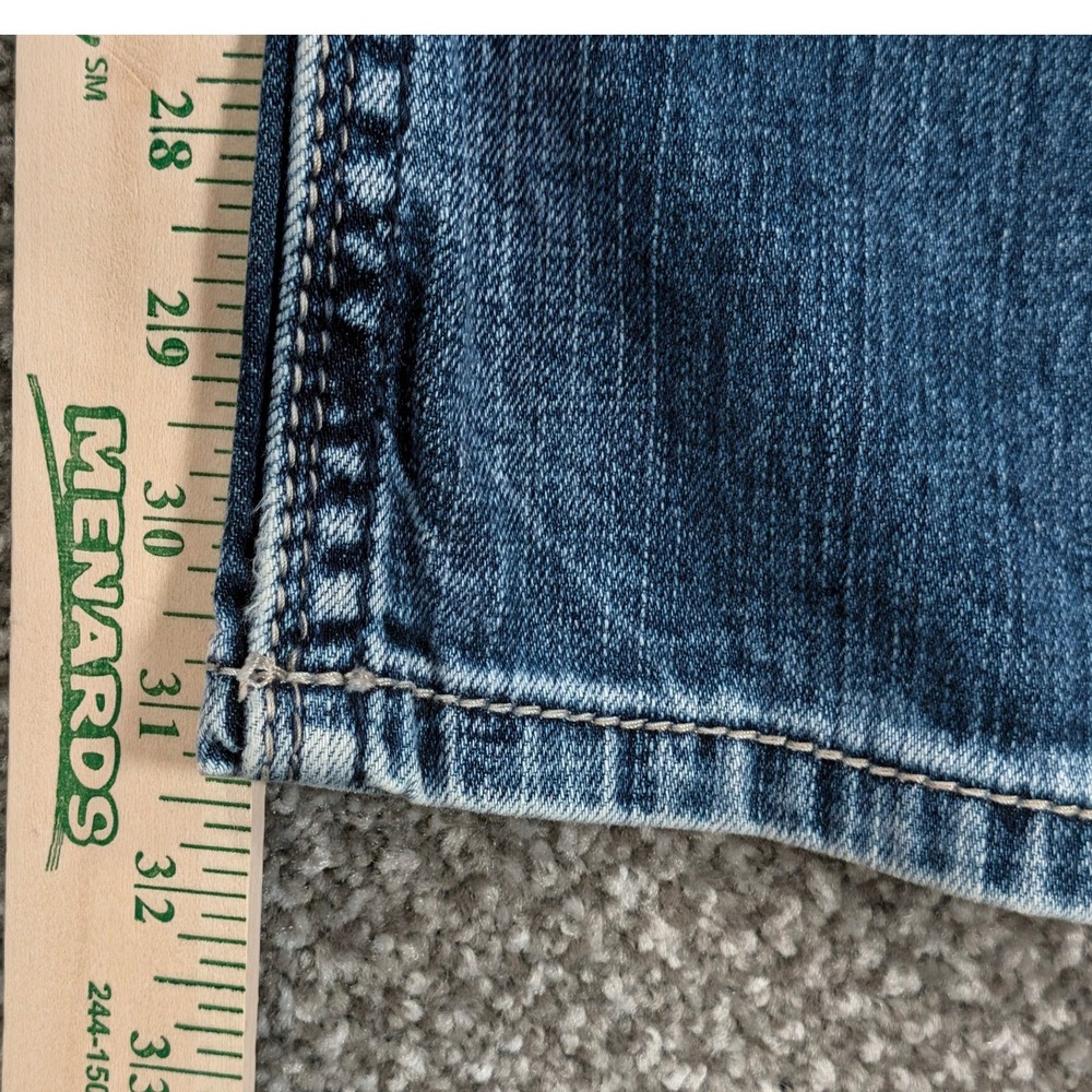 BKE Tyler Straight Leg Jeans Mens 34R Medium Wash Denim Stretch Blue - Picture 13 of 16